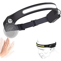 Stirnlampe LED Wiederaufladbar 1200mAh - Superhell Mit Weiß-/Rotlicht Für Outdoor