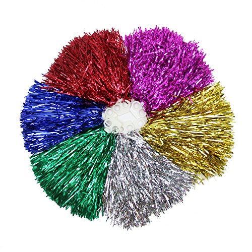 1 Pair Holes Handle Cheerleading Pom Poms, Price/2 Pieces, 0.02 KG