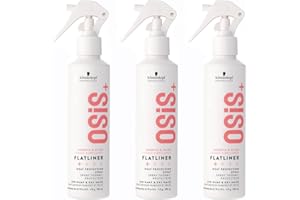 Schwarzkopf Professional - OSIS+ Lot de 3 Flatliner 200ml Spray Thermo-Protecteur Cheveux