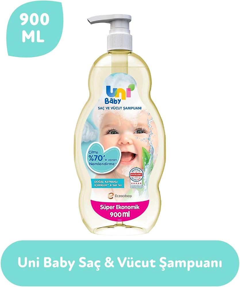 Uni Baby Saç ve Vücut Şampuanı 900 ml
