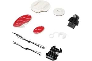 HSU Surf Zubehör Kit für GoPro Action-Kameras, Klebehalterungen und Schnellverschluss-Clip für Surfbrett Wassersport