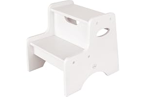 KidKraft Zweistufiger Tritthocker aus Holz für Kinder, Trittleiter, Kinderhocker für Kinderzimmer, Küche, Schlafzimmer, Kinderzimmermöbel, 15501