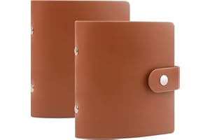 RUIBYTREE 52 Pochettes Mini Album Photo pour Fujifilm Instax Mini 12 11 9 90 8 7s 40/Polaroid Snap/Z2300/SocialMatic Instant Cameras & Zip Instant Printer(2Packs, Marron)