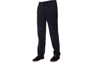 BRAND KRUZE Kruze Mens Elasticated Waist Rugby Trousers Plain Casual Work Pants Drawstrings
