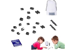 CHANCCI Game Magnetisches Schachspiel,20 Stück Magnetisches Effektset Kampfschac,Tragbares Schach Magnetisch,Magnet Spiel für Kids und Erwachsene,Tragbares Schachbrett Für Familientreffen/Camping