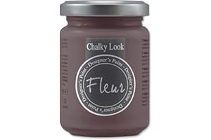 FLEUR DESIGNER'S PAINT | Pittura ad Acqua, Effetto Gesso Naturale, Extra Opaca, Fleur Chalky F13, Colore Chocolate Blush, Made in Italy, Formato da 130 ml