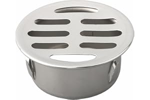 Mumusuki Stainless Steel Balcony Roof Drain Outdoor Large Displacement Anti-blocking Floor Drain for Outdoor Yard Use(50 Flat Mouth)