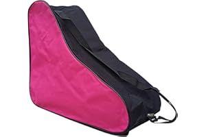 FILOEEX Roller Skate Bag for Kids Adults,Ice Skates Bag with Adjust Shoulder Strap,Triangle Zipper Skates Bag,Ice/Inline Skate Carry Bag,Thickened Roller Storage Bag,Ice Hockey Skates for Women Men