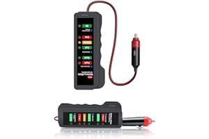 12V Vehicle Battery Tester Digital car battery current Test Tool - Suitable for All Cars Vans Mini cabs Petrol Diesel electric battery Alternator Power indicator tester BM320 by Hayatec (B320)