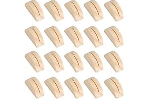 Tomoyuki 20pcs Half Round Wooden Photo Table Card Holders, Seat Card Holders, Table Number Holders, Seat Card Holders for Wedding, Banquet, Reception, Anniversary, Birthday, Party