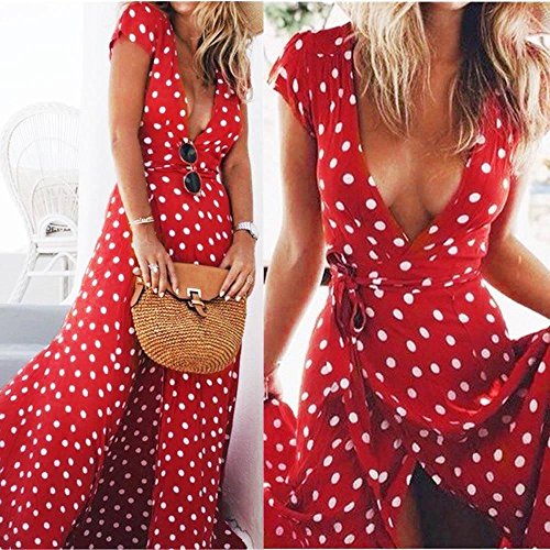 Xinan Damen Sommer Langes Cocktail Strand Kleid - 2