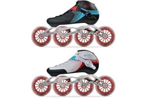 Bont Skates - Inline Speed Skating Racing Skates - GT4 Skate Boots + 6061 Frame + Elemental Wheels + ABEC5 Bearings