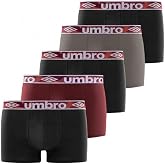 Umbro Men's Boxer Shorts, 100% Cotton, Pack of 5, Black CLA4 (M) | Men, Fitted cut, Non-irritating, Sensitive skin, Optimal s