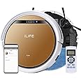 ILIFE V5S Pro With App Robotic Vacuum Cleaner, Powerful Suction, Customized Schedule Cleaning, Ideal For Hard Floor, Low Pile Carpet, Vacuum And Mop(V5X), Multi-coloured