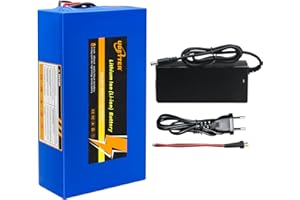 UBETTER Batteria 48V Ebike 20AH Batteria al litio, batteria per bici elettrica 48V con BMS, caricatore 2A per bici elettrica 250-1400W, e-scooter, e-scooter, e-motor (48V 20Ah)