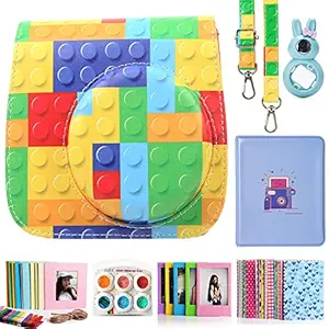 CAIUL 7 in 1 Fujifilm Instax Mini 8 8+ 9 Camera Accessories Bundles Kit - Building Blocks