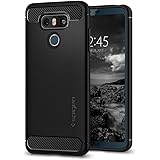 Spigen [Rugged Armor LG G6 Hülle (A21CS21230) Stylisch TPU Silikon Robuste Schutzhülle Karbon Design Handyhülle Case (Schwarz