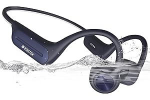Voistek Swimming Headphones,Bone Conduction Bluetooth 5.4 Open-Ear Headphones with Built-in 32GB MP3 Player,IP68 Waterproof Underwater Wireless Sports Headphones for Swimming,Running,Cycling,Gym