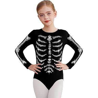 Mädchen Pailletten Turnbody Mit Tüllrock - Langarm Gymnastik Leotard | Gr. 5-16 Jahre