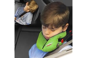 SANDINI SleepFix® Kids Outlast® – Child neck pillow/ Neck cushion with support function and temperature regulation – Child seat accessory for car/ bike/ travel – Prevents tilting of the head during sleep