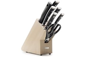 WÜSTHOF Classic Ikon Bloque cuchillos con 7 piezas