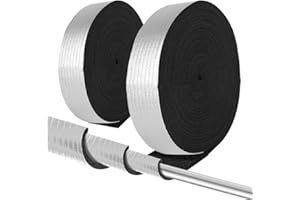 ZINUEEN Tubo isolante in schiuma 5 cm x 10 m, nastro isolante per avvolgere tubi di riscaldamento e condotti di ventilazione, isolamento termico, protezione antigelo, facile da tagliare (2 rotoli)