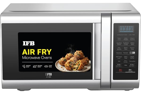 IFB 28 L Convection Microwave with Air Fry, Grill & Multi-Stage Cooking, Fermentation, Homemade Paneer/Ghee Modes, 300 Auto C