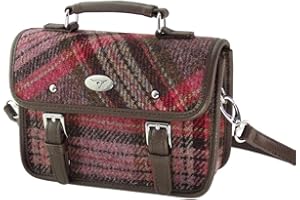 Glen Appin Harris Tweed Bervie Mini Satchel Bag With Adjustable & Removable Shoulder Strap