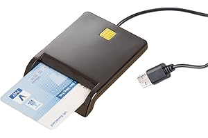 ‎XYSTEC Xystec Kartenlesegerät: USB-Chipkarten-Leser & Smartcard-Reader, HBCI-fähig für Homebanking (USB Chipkartenleser, Chipcard Reader, Gesundheitskarte Lesegerät)