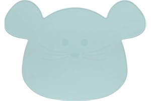 LÃ¤SSIG Lässig Tovaglietta in 1310034485 Silicone/Little Chums Mouse Blue