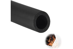 Rörisolering Skumrör 6mm,13mm,16mm,20mm,50mm,63mm,75mm,90mm,110mm ID Vattenrör Isolering Wrap Utomhus 6,5 Fot Längd Gummi Rör