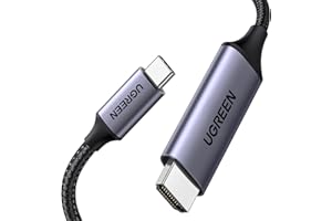 UGREEN Câble USB C vers HDMI 4K 60Hz 18Gbps Compatible avec Macbook M3 M2 M1 iPad Air iPhone 17 Pro Max Air iPhone 16 Plus Pro Max 15 Galaxy S25 S24 S23 Adaptateur Thunderbolt 4 3 Type C HDMI2.0 (2M)