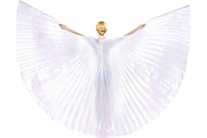 Baisdan Angel Isis wings (Wings + Stick+ Carrying Bag) Egyptian Belly Dance Carnival Costumes Butterfly Wings
