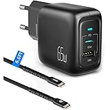 USB C Charger 65W Power Delivery (Upgrade 2021), 65W USB-C Power Supply with GaN Tech 3rd Generation, USB C PD Charger for 13