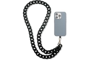 ONIRIX Tour de Cou original pour téléphone portable, Chaîne Bijoux 120 cm, Dragonne, Mousqueton doré