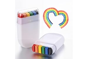 CREAMIFY 2 Pack Rainbow Pride Flag Face Paint - Gay Pride Rainbow Flag Makeup Stick, Face Body Paint for Pride Parade, Pride Month Celebrations, Cosplay, Party, and Festival