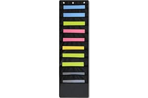 BJ-SHOP Portadocumenti da Parete Portariviste da Parete 10 Scomparti Portaoggetti per Ufficio a Parete per Ufficio