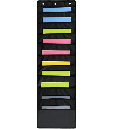 Portadocumenti Da Appendere - Organizer Da Porta Con 5 Tasche Per Ufficio E Casa - Foto 7