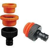 محول 3 أحجام مختلفة لتركيب خرطوم ملحق 1/2" - 3/4" - 1" MD306 نهاية خرطوم الحديقة بلاستيك