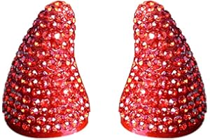 ASUDARO Ornamento del Corno del Diavolo, 2 Pezzi Adesivo 3D Corno del Diavolo Strass Creativo Contagiri Cruscotto Decorazione Adesivi per Interni dell'auto per Camion, Auto, Volante, Tachimetro, Casco, Moto