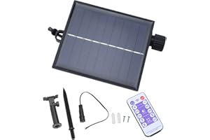 FAFEICY BoîTe de Contrôle de Guirlande Lumineuse Solaire, 4.5V1.2W Polysilicium Automatique éTanche 8 Modes de Clignotement Luminosité RéGlable Panneau Solaire de Remplacement de Carte de Circuit Imprimé de