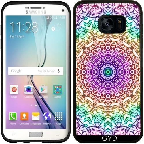 Silicone Case for Samsung Galaxy S7 Edge (SM-G935) - Mandala Mehndi Style G379 by Medusa GraphicArt