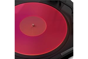 TAKMORK Tappetino per giradischi Slipmat: acrilico giradischi piatto in vinile Slipmat per giradischi antistatico più stretto e definito basso, rosa