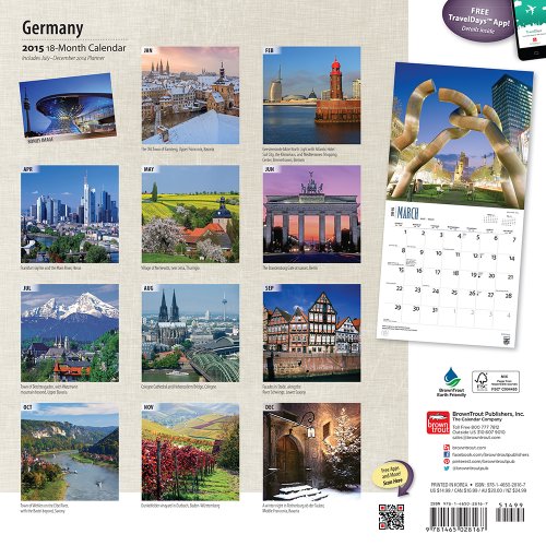 Germany 2015 Wall Calendar