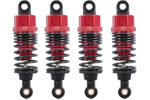 Hensych - Juego de 4 amortiguadores de metal ajustables de 60 mm, 85 mm, 100 mm, delanteros y traseros para coche teledirigido 1/10, para todoterrenos tipo SCX10 TRX4 D90