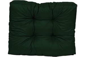 ‎TEXDEKO TexDeko® Garden halbes Palettenkissen 60x80x18cm wasserabweisend UV - beständig Premium Sitzkissen gesteppt Palettenauflage für Europaletten Palettenmöbel Palettenpolster (Dunkelgrün)