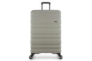 ANTLER - Large Suitcase - Clifton Luggage - Size Large, Sage Green - 132L, Lightweight Suitcase for Travel & Holidays - Large Suitcase 4 Wheels, Expandable Zip, Twist Grip Handle - TSA Approved Locks