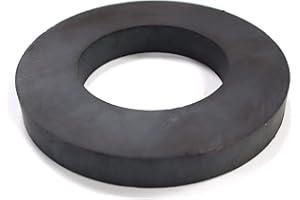 BURNUR Ferrite Ring Magnet 4.33In Dia Ceramic for Science Experiment
