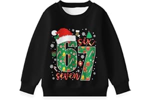 Yovova Boys Girls 67 Meme Hoodie 6 7 Number for Kids Casual Long Sleeve Pullover Sweatshirt Coats for 5-12 Years