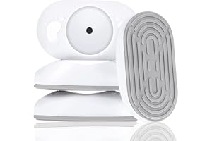 RONGRONG 4 Packs Baby Gate Wall Protector, Safety Wall Guard Protector Pads, Stair Gate Extension Wall Saver Work with Dog Pet Child Kid Pressure Mounted Stair Safety Gates